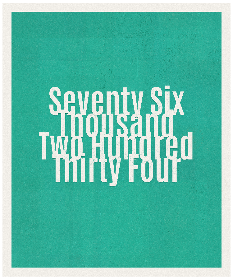 Count #76234