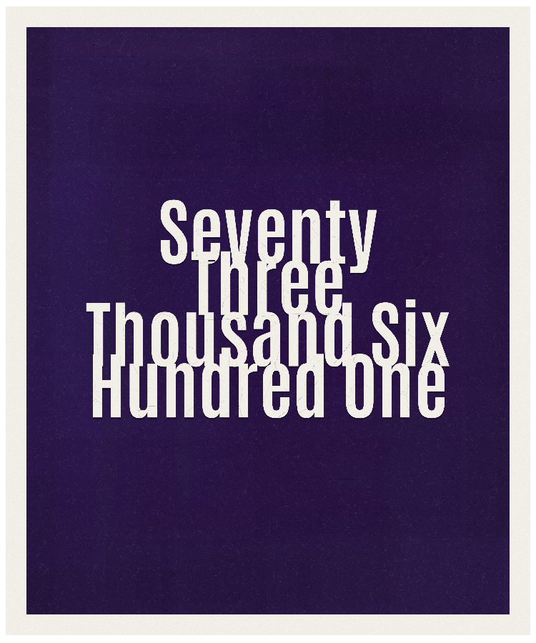 Count #73601