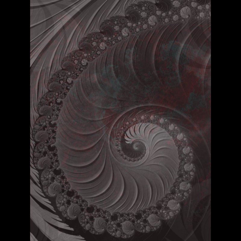 monochrome nebular fractal #13