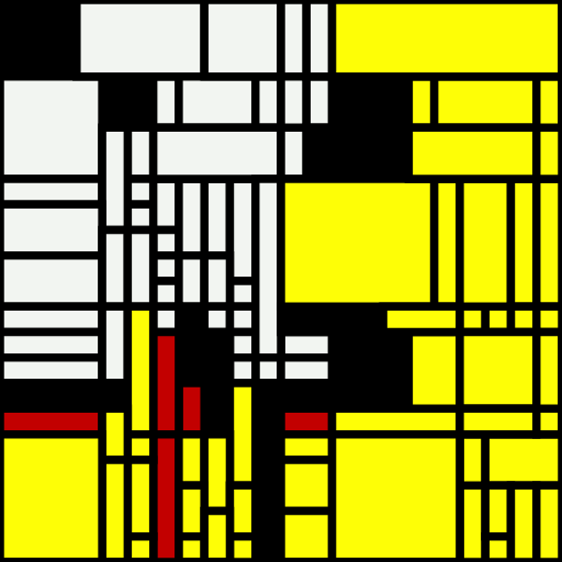 Mondrian Ticket  #3