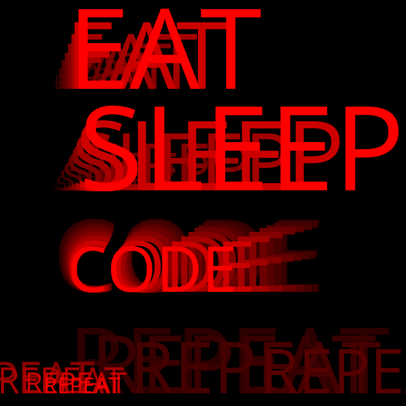 Eat Sleep Code Repeat #22