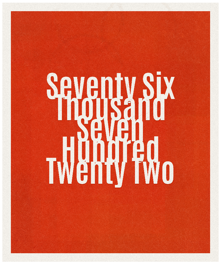 Count #76722