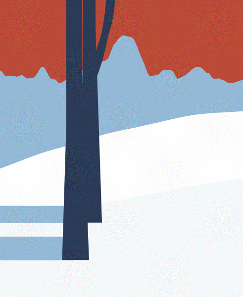 Minimal Snow Landscape #87