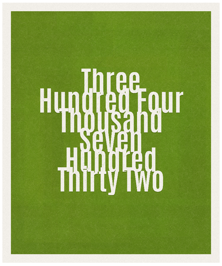 Count #304732