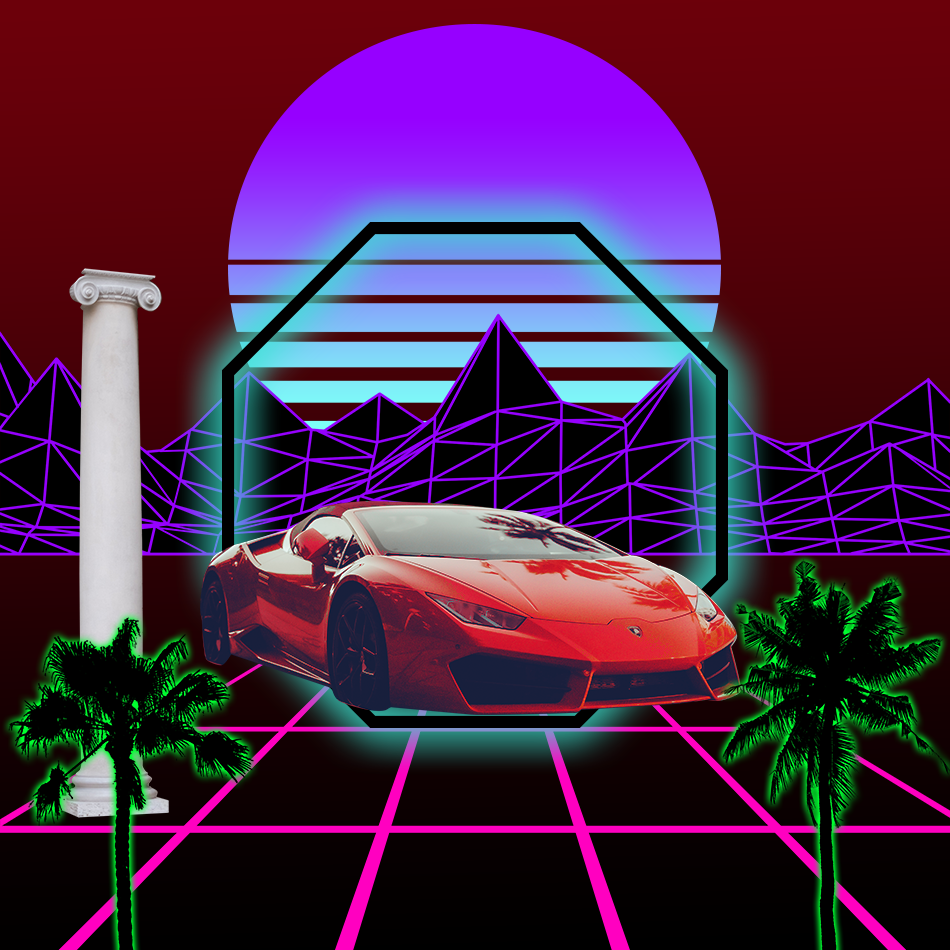 S Y N T H W A V E Nightlife Generator #64