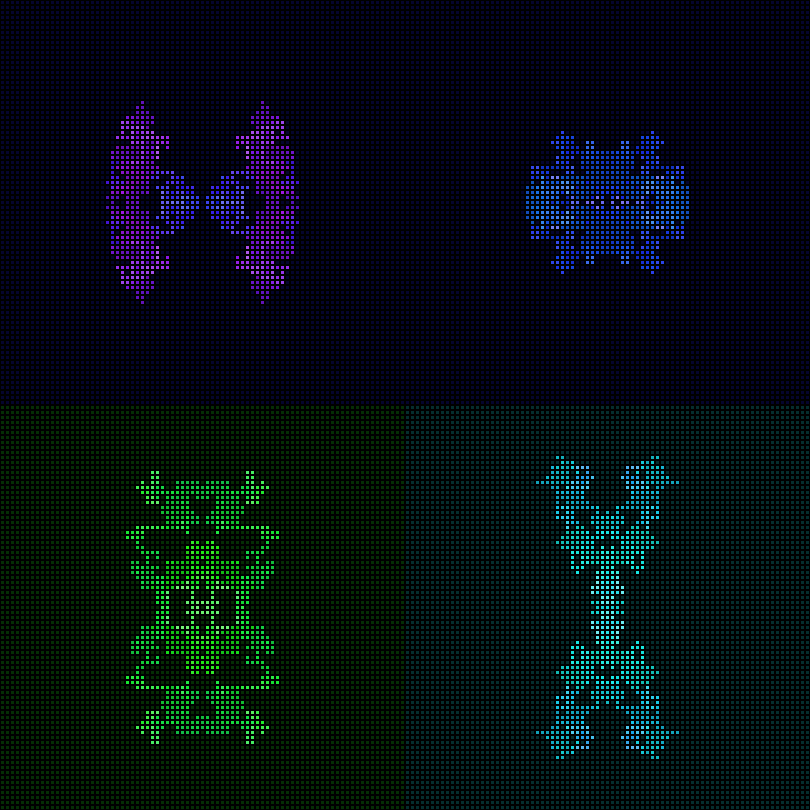 Dither Creatures 2x2 #11