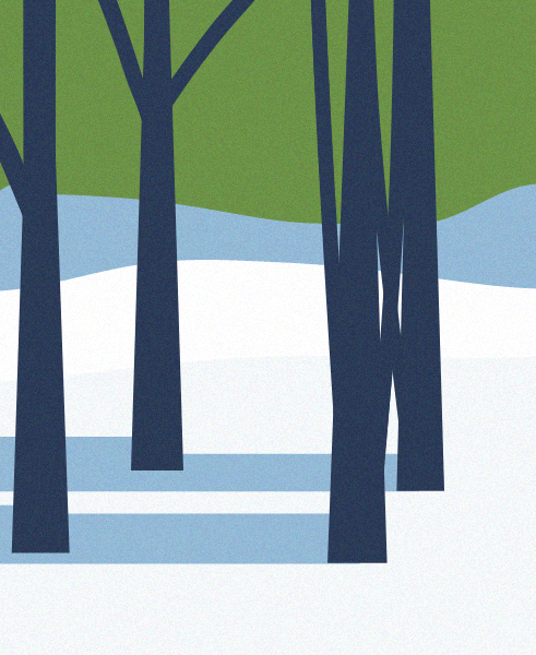 Minimal Snow Landscape #96