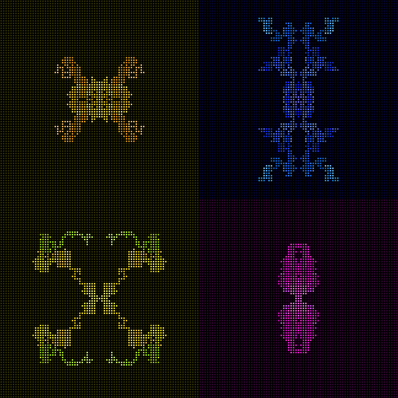 Dither Creatures 2x2 #38