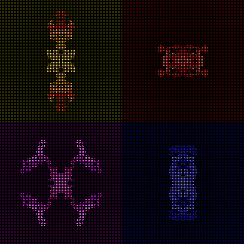 Dither Creatures 2x2 #70