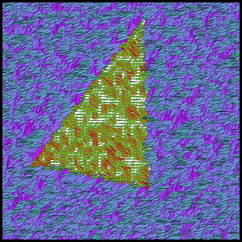 Flow Field Circles Triangle #37