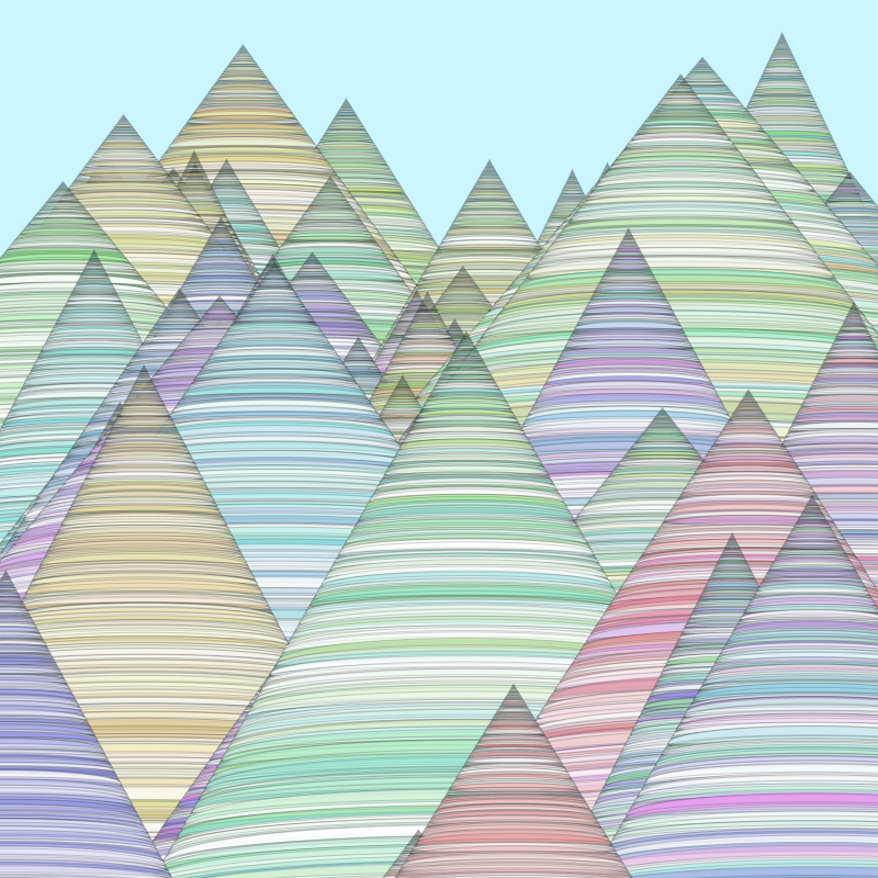 Colored mountains #6