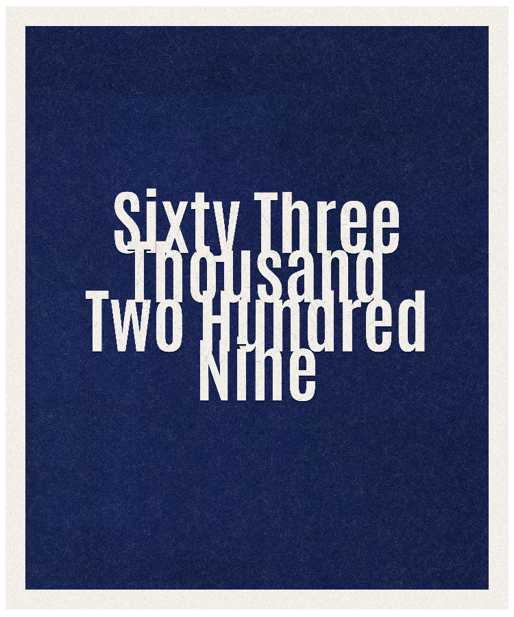 Count #63209