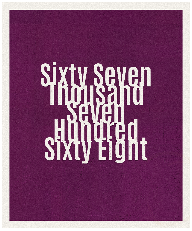 Count #67768