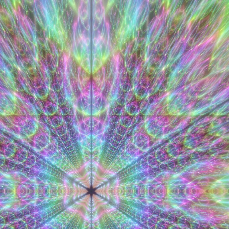 Fluorescent Hexagram #13