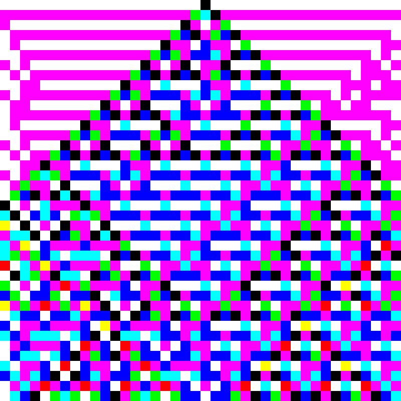 RGB Elementary Cellular Automaton #965