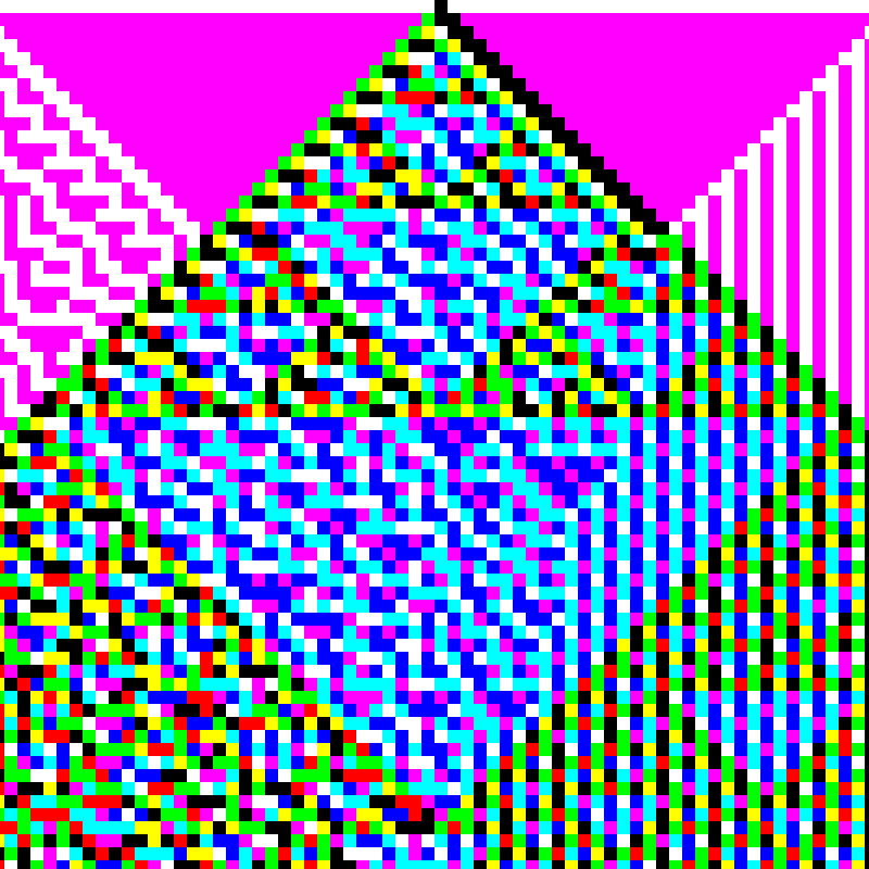 RGB Elementary Cellular Automaton #974