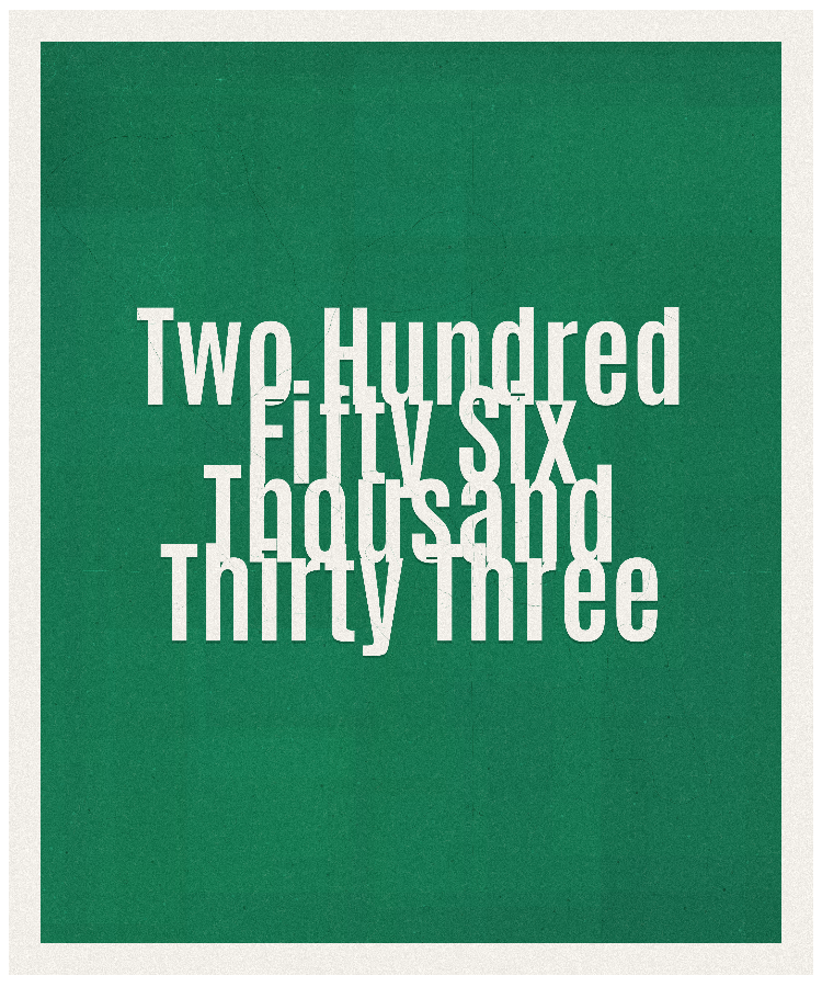 Count #256033