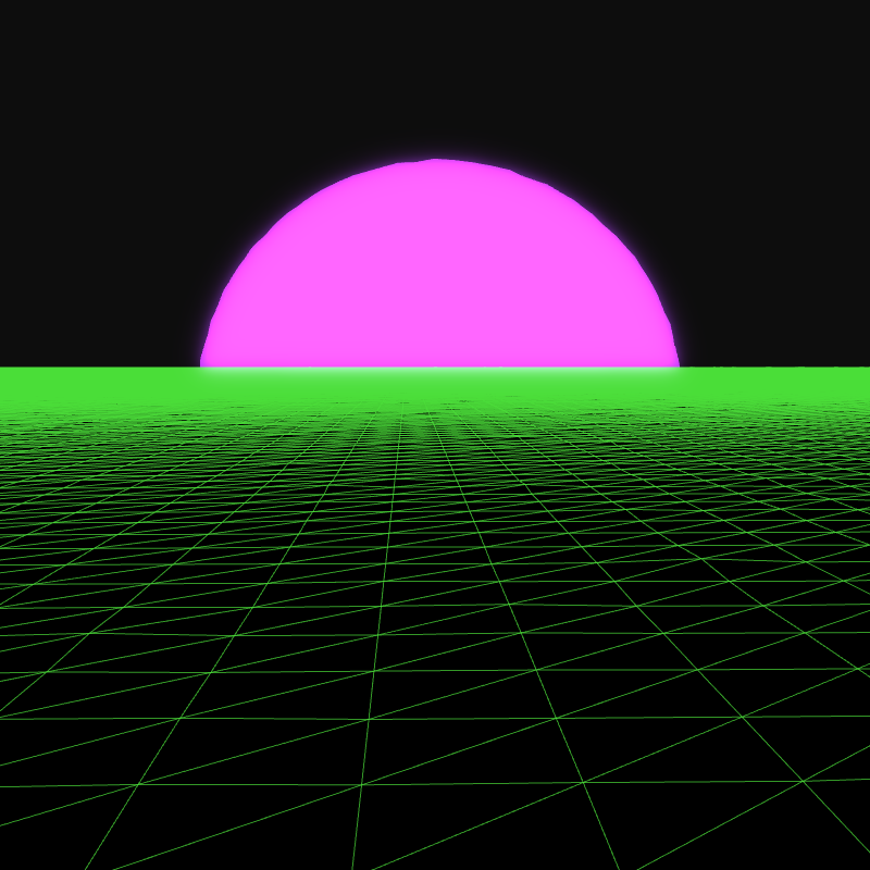 Generative Retrowave Field #71