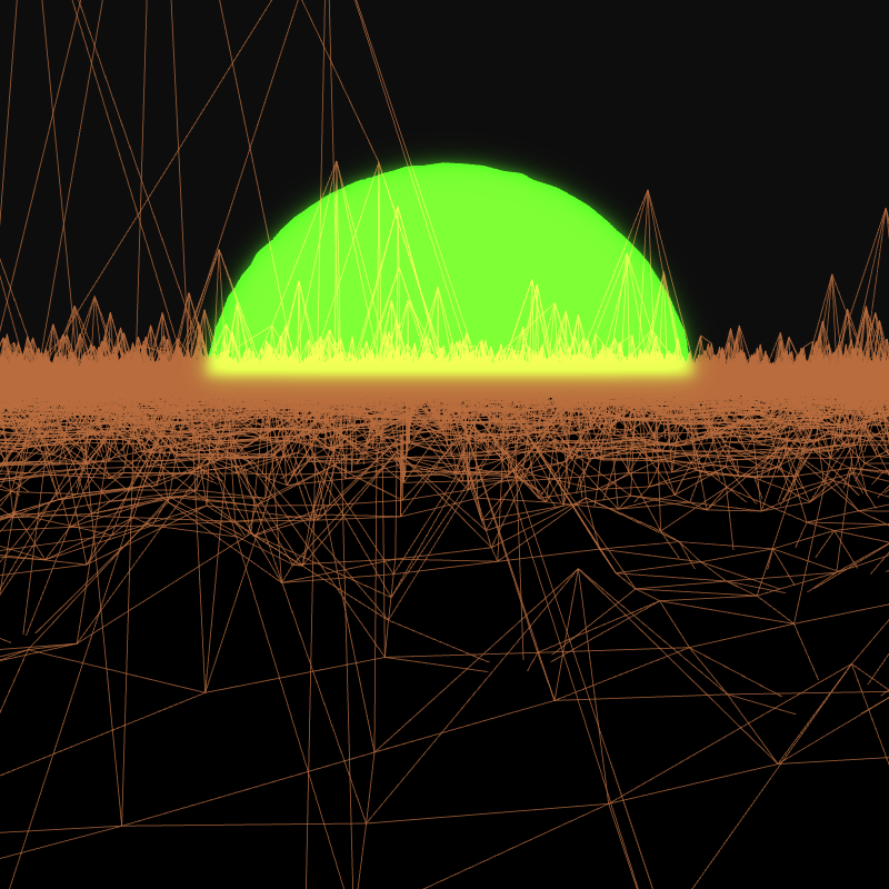 Generative Retrowave Field #85