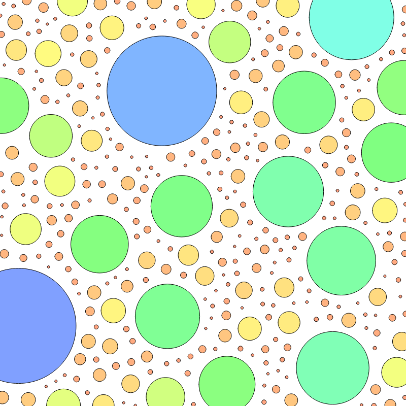 Laying circles