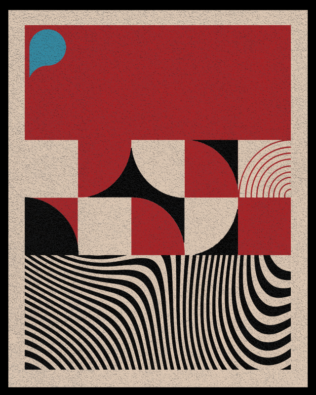 Bauhaus art #red #56