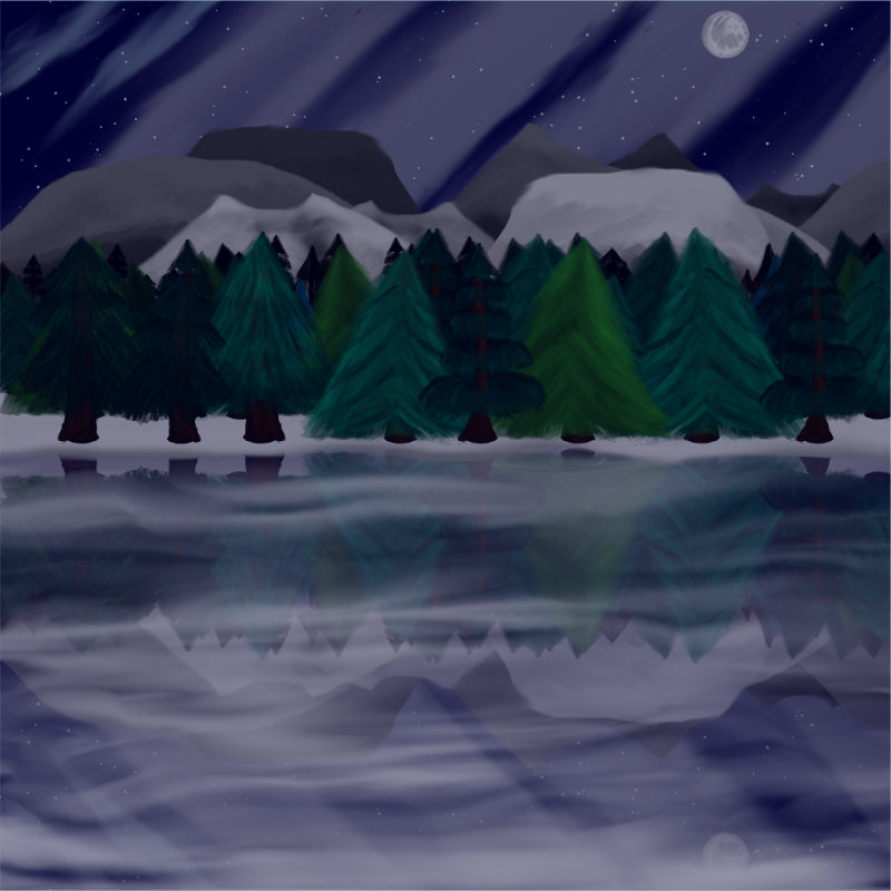 Moony Winter Lake #5