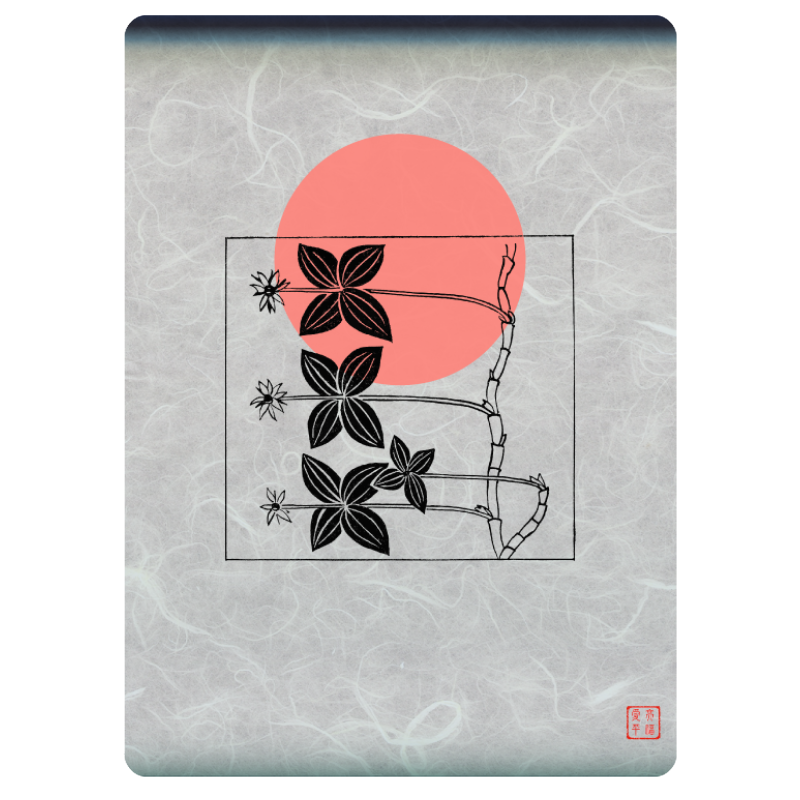 Zen flower card  #10