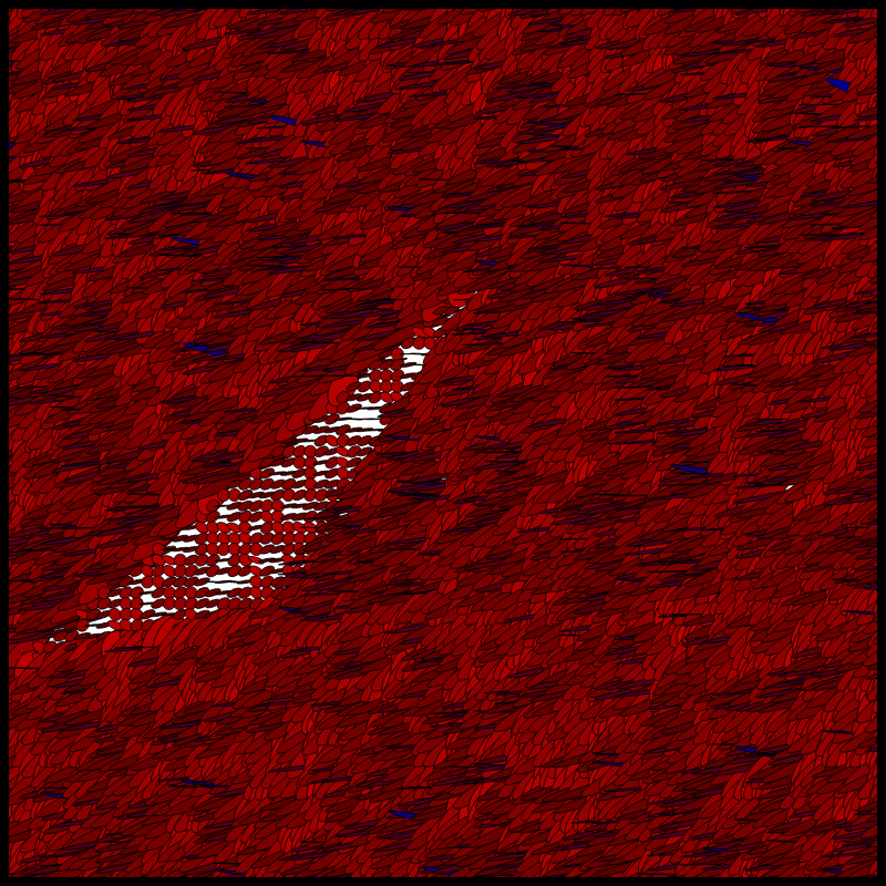 Flow Field Circles Triangle #19