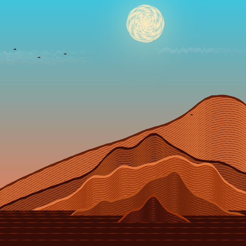 Painted Mountain Sunset #3
