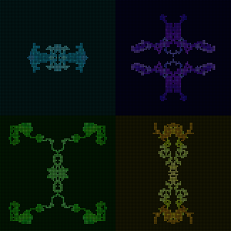 Dither Creatures 2x2 #18