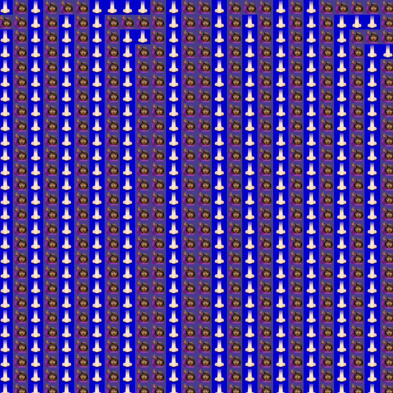 Elementary Cellular Emoji Automata #618