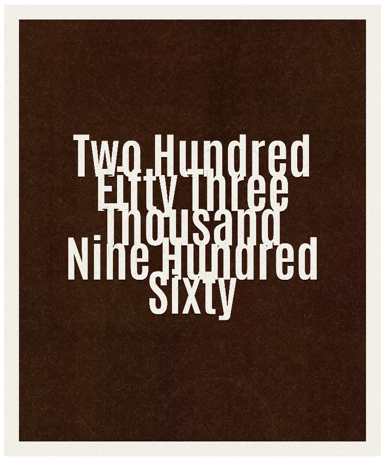 Count #253960