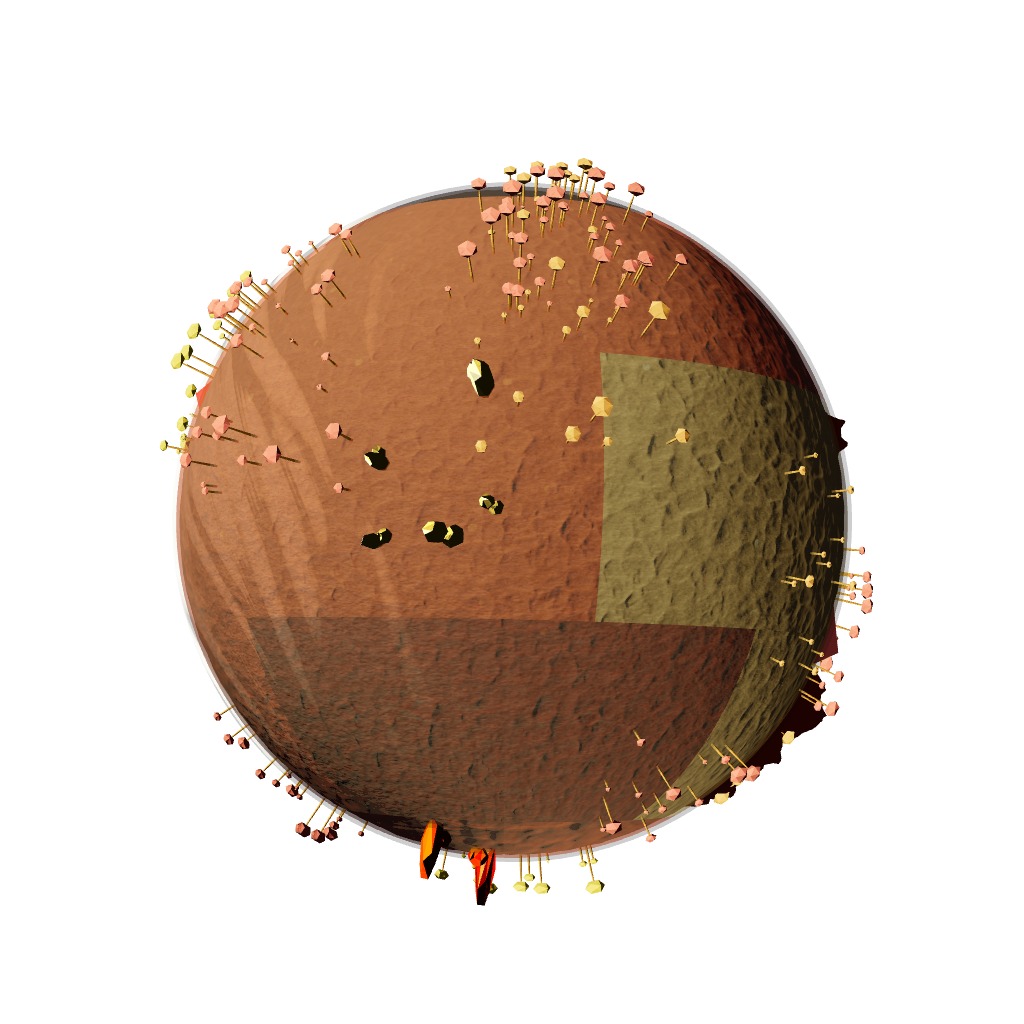 Exoplanets in texture #21