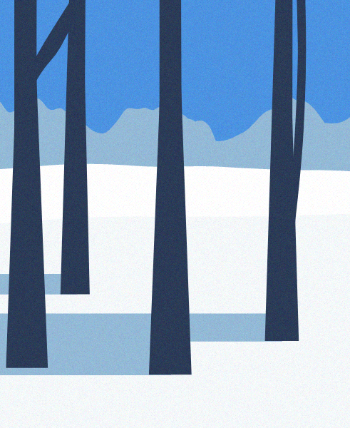 Minimal Snow Landscape #88